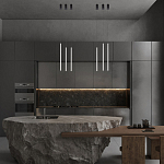 Подвсеной светильник светодиодный металлический цилиндрической формы черно-белый Trumpet tube варинант исполнения - 5 | Loft Concept в Нижнем Новгороде