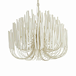 Люстра белая с несколькими ярусами деревянных палочек Bright Wooden Chandelier варинант исполнения - 1 | Loft Concept в Нижнем Новгороде