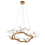 Люстра подвесная с прозрачными стеклянными птичками на ветвях Диаметр 100 см Serip Voa варинант исполнения - 4 | Loft Concept в Нижнем Новгороде