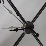 Часы настенные зеркальные с чёрным металлическим циферблатом Mirror Tower Clock варинант исполнения - 3 | Loft Concept в Нижнем Новгороде