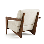 Кресло Avalon White Boucle из массива ореха варинант исполнения - 2 | Loft Concept в Нижнем Новгороде