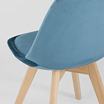 Стул с мягким велюровым сиденьем Arvika Blue варинант исполнения - 6 | Loft Concept в Нижнем Новгороде