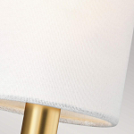 Бра с прямоугольным основанием цвета латунь и 2-мя белыми цилиндрическими льняными абажурами Feiss варинант исполнения - 3 | Loft Concept в Нижнем Новгороде