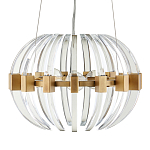 Люстра круглая с прозрачными элементами в форме полумесяца Crystal Crescent варинант исполнения - 4 | Loft Concept в Нижнем Новгороде