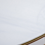 Консоль приставная полукруглая на основании золотого цвета Interior Accent варинант исполнения - 3 | Loft Concept в Нижнем Новгороде