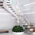 Большая каскадная люстра с хрустальными подвесками Esme Drops Crystal Brass Cascade Chandelier 25 варинант исполнения - 2 | Loft Concept в Нижнем Новгороде