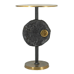 Столик приставной с абстрактным основанием и акцентом в виде золотистого диска Heavenly Space варинант исполнения - 1 | Loft Concept в Нижнем Новгороде