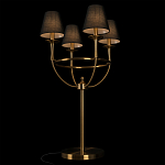 Настольная лампа на металлическом основании бронзового цвета с 4-мя черными конусовидными абажурами Dignity варинант исполнения - 4 | Loft Concept в Нижнем Новгороде