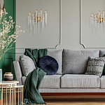 Бра золотого цвета с ветвями и хрустальными подвесками FAIRYTREE Light варинант исполнения - 8 | Loft Concept в Нижнем Новгороде