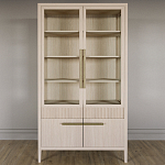 Витрина Primo со стеклянными фасадами и буфетом шпон Светлый дуб варинант исполнения - 2 | Loft Concept в Нижнем Новгороде