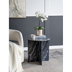 Столик кофейный с столешницей из черного мрамора Compact Black Marble Table варинант исполнения - 7 | Loft Concept в Нижнем Новгороде