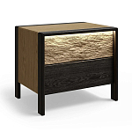 Тумба 2 ящика с подсветкой на рельефном фасаде Warm Industrial варинант исполнения - 3 | Loft Concept в Нижнем Новгороде