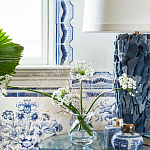 Обои ручная роспись Porto by Alessandra Branca Original colourway on dyed paper варинант исполнения - 3 | Loft Concept в Нижнем Новгороде