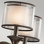 Люстра с белыми тканевыми абажурами в прозрачных стеклянных цилиндрах Kichler варинант исполнения - 21 | Loft Concept в Нижнем Новгороде