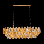 Люстра овальная с многослойными белыми и прозрачными подвесками Character Chandelier варинант исполнения - 1 | Loft Concept в Нижнем Новгороде