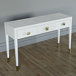 Дизайнерский Письменный стол Elsa Dreams White с тремя ящиками варинант исполнения - 3 | Loft Concept в Нижнем Новгороде
