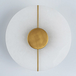 Бра с плафоном из камня в форме диска Buccio Stone Disk Wall Lamp варинант исполнения - 3 | Loft Concept в Нижнем Новгороде