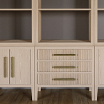 Модульный стеллаж Primo из трех составных элементов Светлый дуб варинант исполнения - 6 | Loft Concept в Нижнем Новгороде