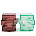 Стол журнальный в форме кубов Acrylic Furniture Lumina Crimson Clarity варинант исполнения - 6 | Loft Concept в Нижнем Новгороде