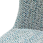 Дизайнерское мягкое кресло без подлокотников в голубой пестрой обивке Roux Armchair варинант исполнения - 6 | Loft Concept в Нижнем Новгороде