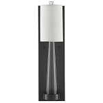 Бра на прозрачном штативе с тканевым абажуром в форме цилиндра Conciseness варинант исполнения - 4 | Loft Concept в Нижнем Новгороде