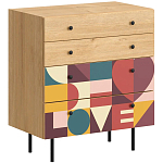 Комод с принтом на ящиках Elise Chest of Drawers варинант исполнения - 7 | Loft Concept в Нижнем Новгороде