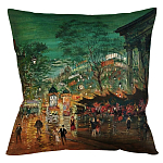 Подушка декоративная Париж ночной Impressionism in Art варинант исполнения - 1 | Loft Concept в Нижнем Новгороде