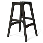 Барный стул со спинкой и подлокотниками на 4-х деревянных ножках Douglas Rhombus Бирюзовый Велюр варинант исполнения - 3 | Loft Concept в Нижнем Новгороде