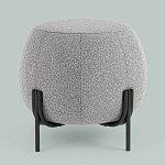 Пуф в ткани букле серого цвета Pikelet варинант исполнения - 2 | Loft Concept в Нижнем Новгороде