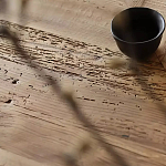 Дизайнерский журнальный стол квадратный с черным трапециевидным основанием Wokab варинант исполнения - 4 | Loft Concept в Нижнем Новгороде