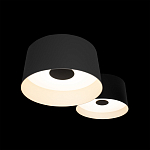 Потолочный светильник с 2-мя цилиндрическими абажурами серого и черного цвета Urban Dome варинант исполнения - 6 | Loft Concept в Нижнем Новгороде