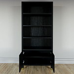 Книжный Стеллаж Elsa Dreams Black с задней стенкой варинант исполнения - 4 | Loft Concept в Нижнем Новгороде