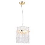 Подвесной светильник цилиндрической формы с текстурными стеклянными элементами Textured Glass Chandelier варинант исполнения - 1 | Loft Concept в Нижнем Новгороде