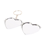 Зеркало брелок складное двухстороннее в форме сердца из натурального камня Малахит Stone Mirrors варинант исполнения - 3 | Loft Concept в Нижнем Новгороде