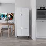 Комод белый с 4-мя дверцами на металлических ножках SPARK MULTIPURPOSE CABINET WHITE варинант исполнения - 10 | Loft Concept в Нижнем Новгороде