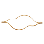 Подвесной светильник волнообразный изогнутый на двух тросах 103 см Spiral Lighting варинант исполнения - 1 | Loft Concept в Нижнем Новгороде
