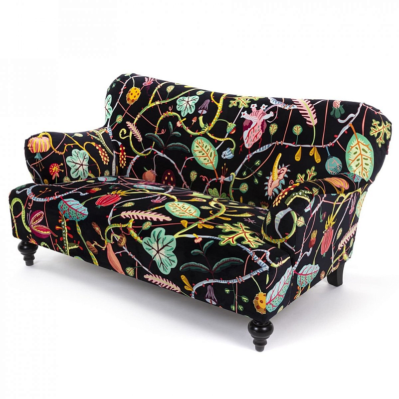 Диван Seletti Botanical Diva Sofa Black Черный Мульти в Нижнем Новгороде | Loft Concept 