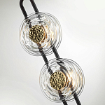 Подвесной светильник с черным основанием и золотистым декором Bruno Duo варинант исполнения - 3 | Loft Concept в Нижнем Новгороде