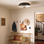 Подвесной светильник с конусовидным металлическим абажуром черного цвета Kichler варинант исполнения - 19 | Loft Concept в Нижнем Новгороде