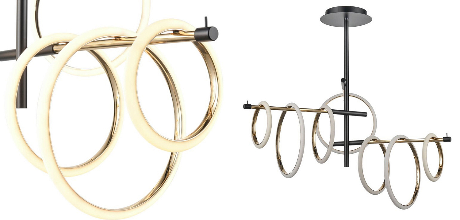 Люстра Jessenia Rings Chandelier 7 Люстра Jessenia Rings Chandelier 7 - Loft-Concept в Нижнем Новгороде