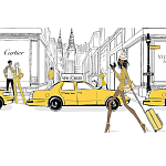 Megan Hess. New york: through a fashion eye варинант исполнения - 2 | Loft Concept в Нижнем Новгороде