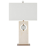 Настольная лампа из мрамора с тканевым прямоугольным абажуром Eternity варинант исполнения - 5 | Loft Concept в Нижнем Новгороде