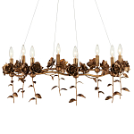 Люстра с каркасом в виде цветков розы и тканевыми абажурами Flowers and Fox Roses варинант исполнения - 3 | Loft Concept в Нижнем Новгороде