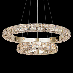 Люстра из 2-х колец с мозаичным хрустальным оформлением Sparks of Crystal варинант исполнения - 4 | Loft Concept в Нижнем Новгороде