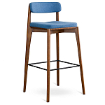 Барный стул из массива ясеня с обивкой из рогожки Elegant Ash варинант исполнения - 1 | Loft Concept в Нижнем Новгороде