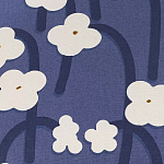 Подушка декоративная синяя с цветочным принтом Blossom Essence Emily варинант исполнения - 3 | Loft Concept в Нижнем Новгороде