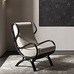 Дизайнерское кресло из ротанга Gio Ponti CONTINUUM D.163.7 BY BONACINA 1889 Armchair варинант исполнения - 2 | Loft Concept в Нижнем Новгороде