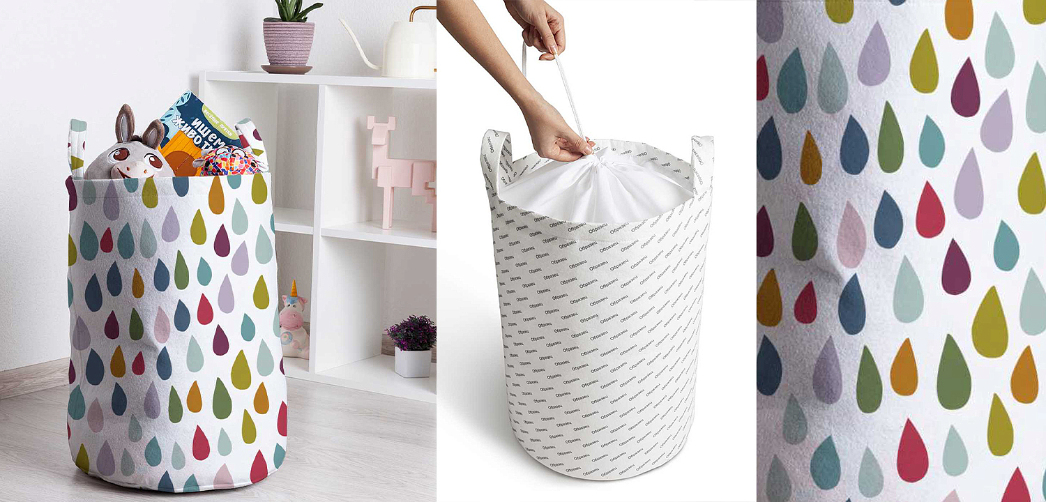 Корзина Drops Pattern Basket Корзина Drops Pattern Basket - Loft-Concept в Нижнем Новгороде