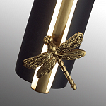 Бра с круглым плафоном из алебастра и бронзовой декоративной стрекозой 45 Alaris  варинант исполнения - 7 | Loft Concept в Нижнем Новгороде