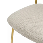 Стул барный широкой полукруглой спинкой на золотистых ножках Chair Smooth Shapes варинант исполнения - 5 | Loft Concept в Нижнем Новгороде